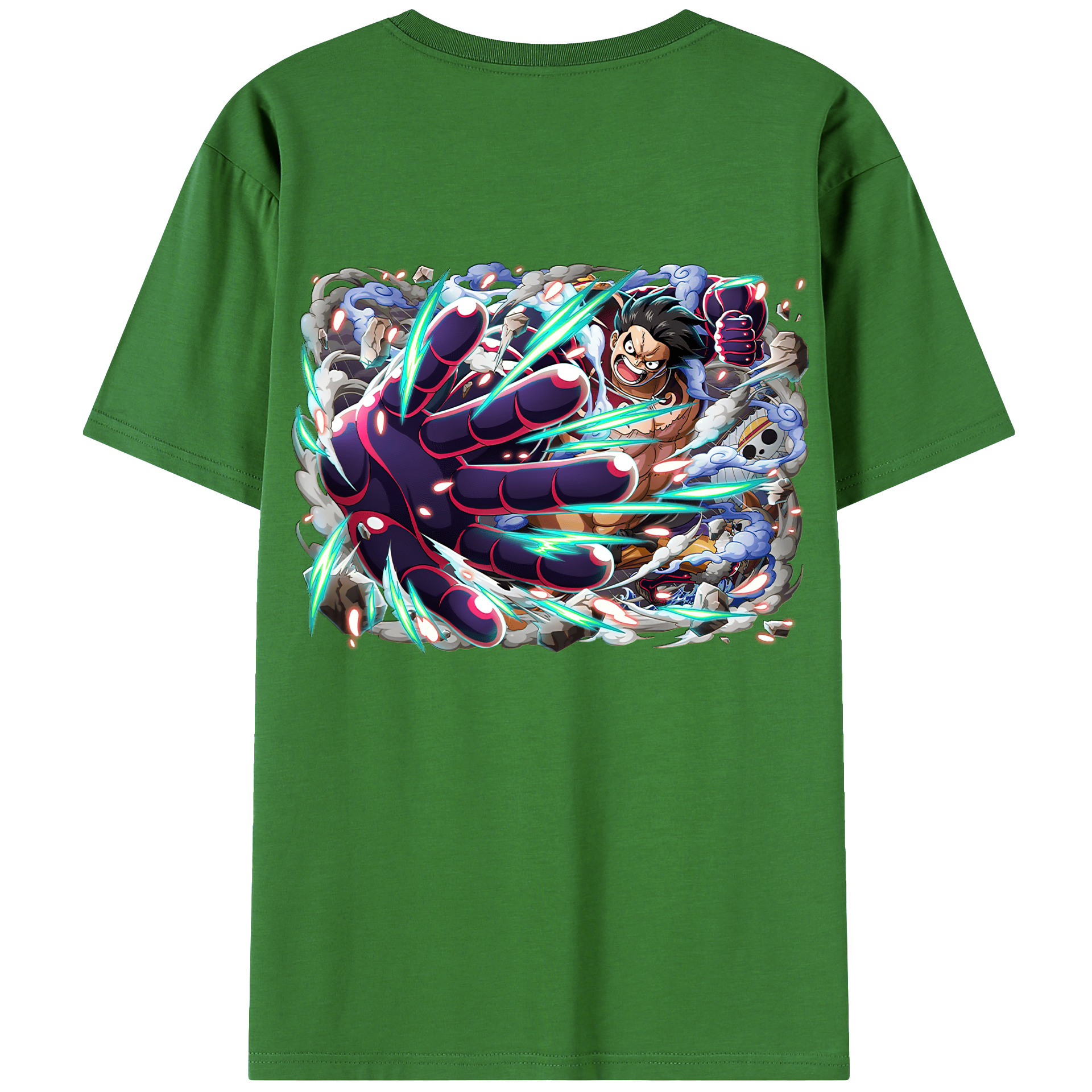 ワンピース モンキー・D・ルフィ ONE PIECE Monkey D. Luffy レディース半袖Tシャツ(バックプリント)
